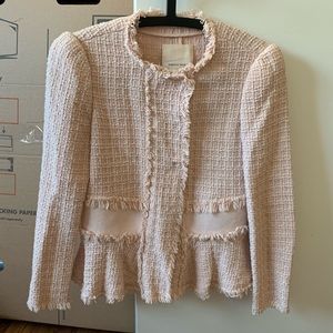 Rebecca Taylor Tweed Rib Ballerina Jacket